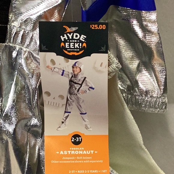 Hyde and Eek - Toddler Astronaut Halloween Costume Jumpsuit - size 2-3T - new - Picture 5 of 8